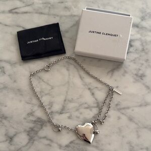 JUSTINE CLENQUET Silver Curtis Necklace